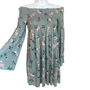 Xhilaration Floral Off-Shoulder Sun Dress XS - Brand New with Tags